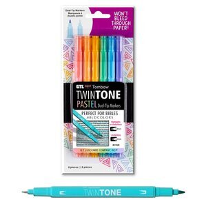 Marker Bible Pens Dual Tip Pastel Bible Includes Pen