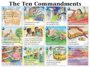 Teaching the 10 Commandments - 10 Commandments Craft